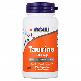 NOW Taurine 500 mg (100 кап)