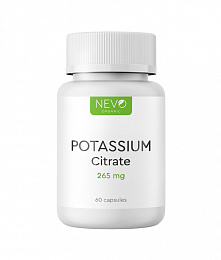 NEVO organic Potassium Citrate (Калий Цитрат) 265mg (60 капс.)