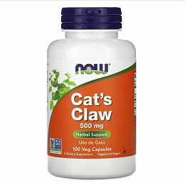 NOW Cat's Claw 500mg (100 капс.)
