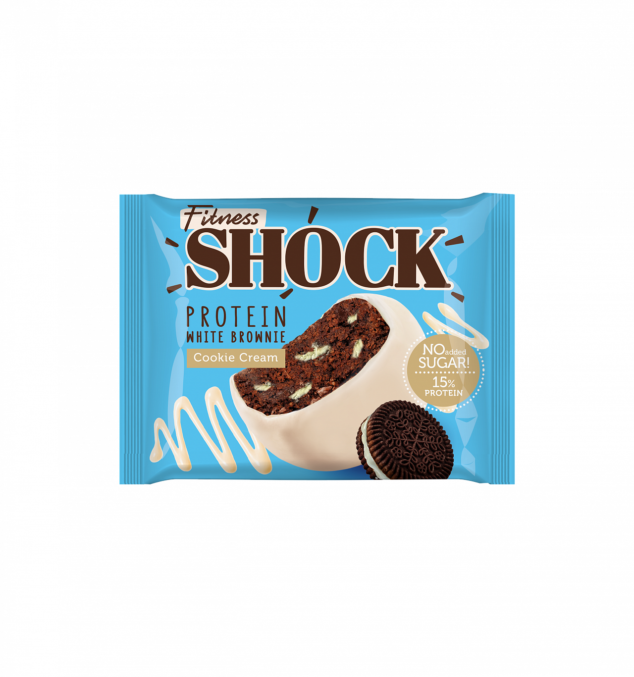Пирожное глазированное FitnesShock (50 гр.) Брауни