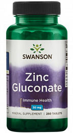 Swanson Zinc Gluconate (250 табл.)