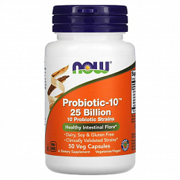 NOW Probiotic-10 50 Billion (50 капс.)