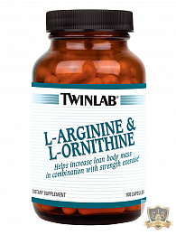 Twinlab L-Arginine / L-Ornithine (100 кап)