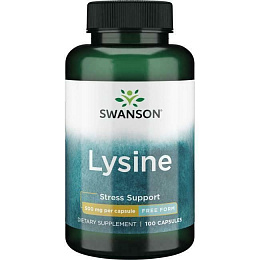 Swanson L-Lysine - Free Form 500mg (100 капс.)