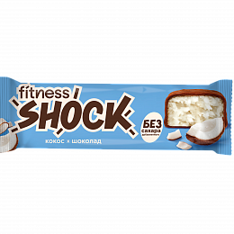 Батончик глазированный FitnesShock (50 гр.) Кокос