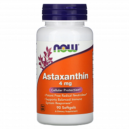 NOW Astaxanthin 4mg (90 капс.)