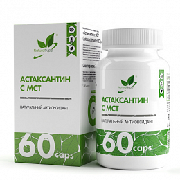 Natural Supp Астаксантин с МСТ (Astaxanthin with MCT) (60 капс.)