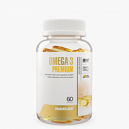 Maxler Omega-3 Premium EPA/DHA 400/200 Цитрус (60 капс.)