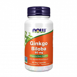 NOW Ginkgo Biloba 60mg (60 капс.)