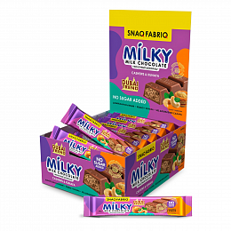 SNAQ FABRIQ Milky Молочный шоколад с кешью и хрустящим тестом (34 гр.) DUBAI