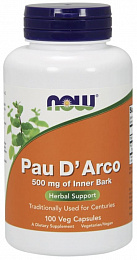 NOW Pau D'Arco 500mg (100 капс.)