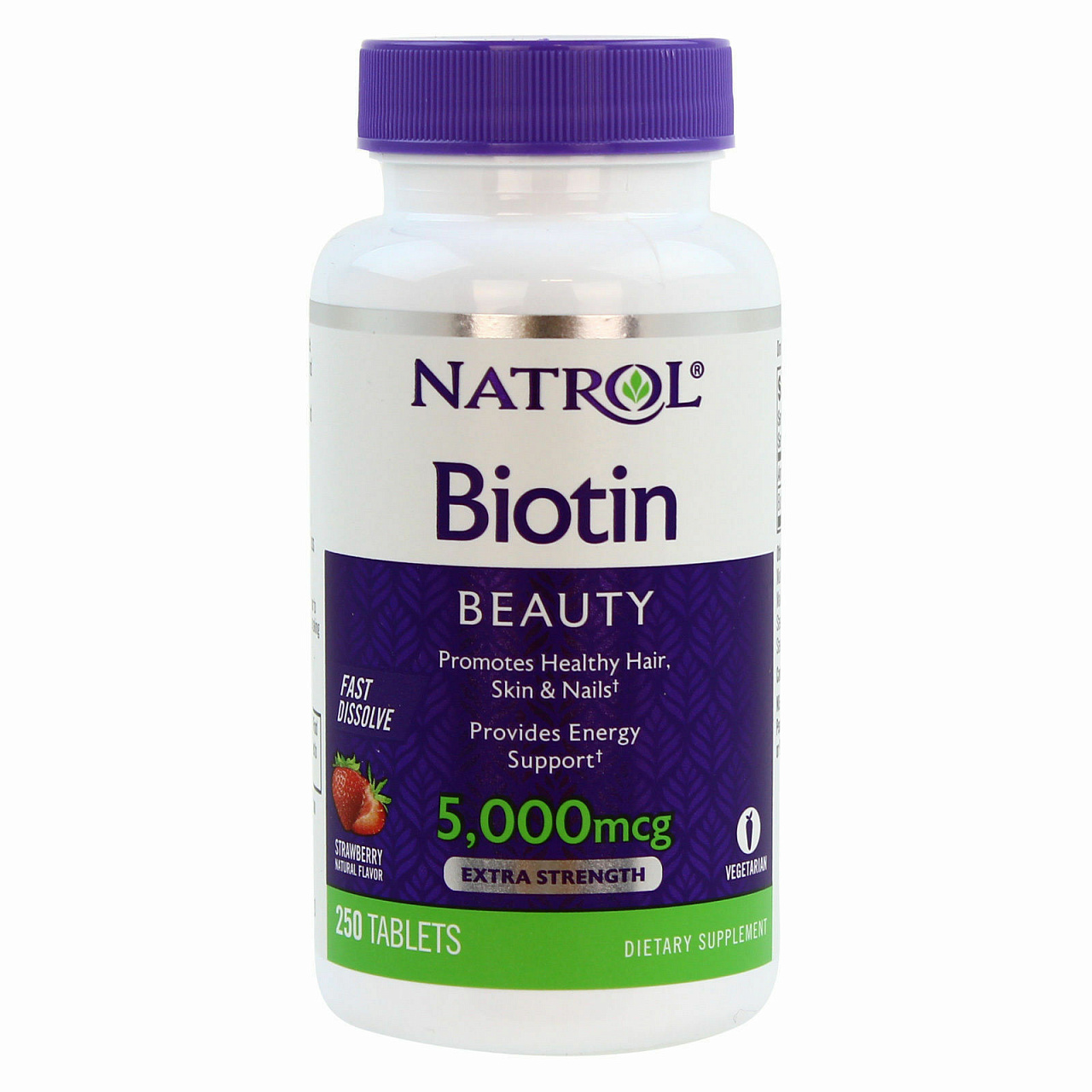 Natrol Biotin 5000 mcg Fast Dissolve (250 табл.)