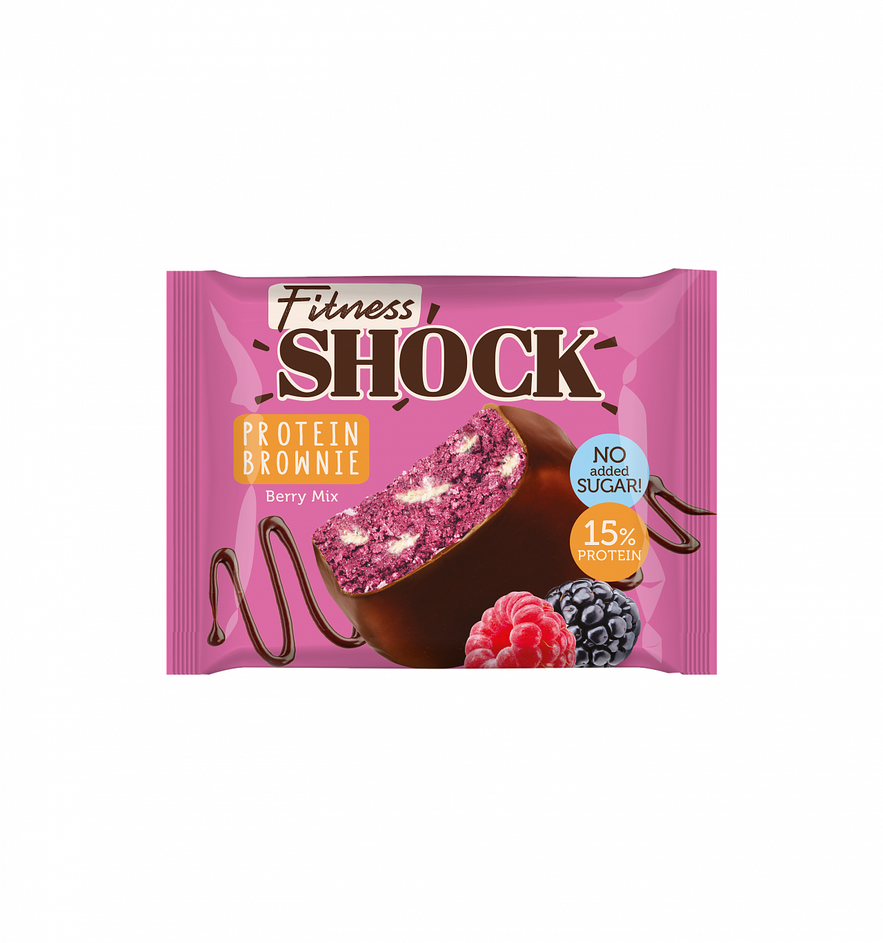 Пирожное глазированное FitnesShock (50 гр.) Брауни