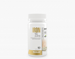 Maxler Iron 25mg Bisglycinate Chelate (90 капс)