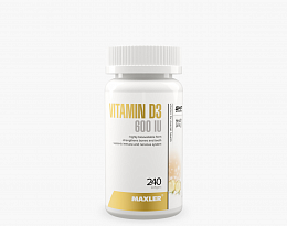 Maxler Vitamin D3 600 IU (240 капс.)