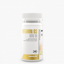 Maxler Vitamin D3 600 IU (240 капс.)
