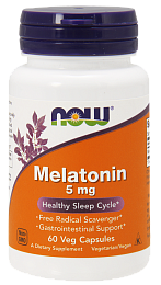 NOW  Melatonin 5 mg (60 кап.)