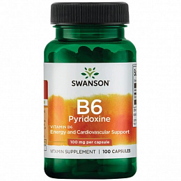 Swanson Vitamin B6 100mg (100 капс.)