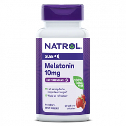 Natrol Melatonin 10mg Fast Dissolve (60 таб.)