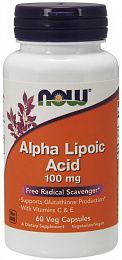 NOW Alpha Lipoic Acid 100мг (60 капс)