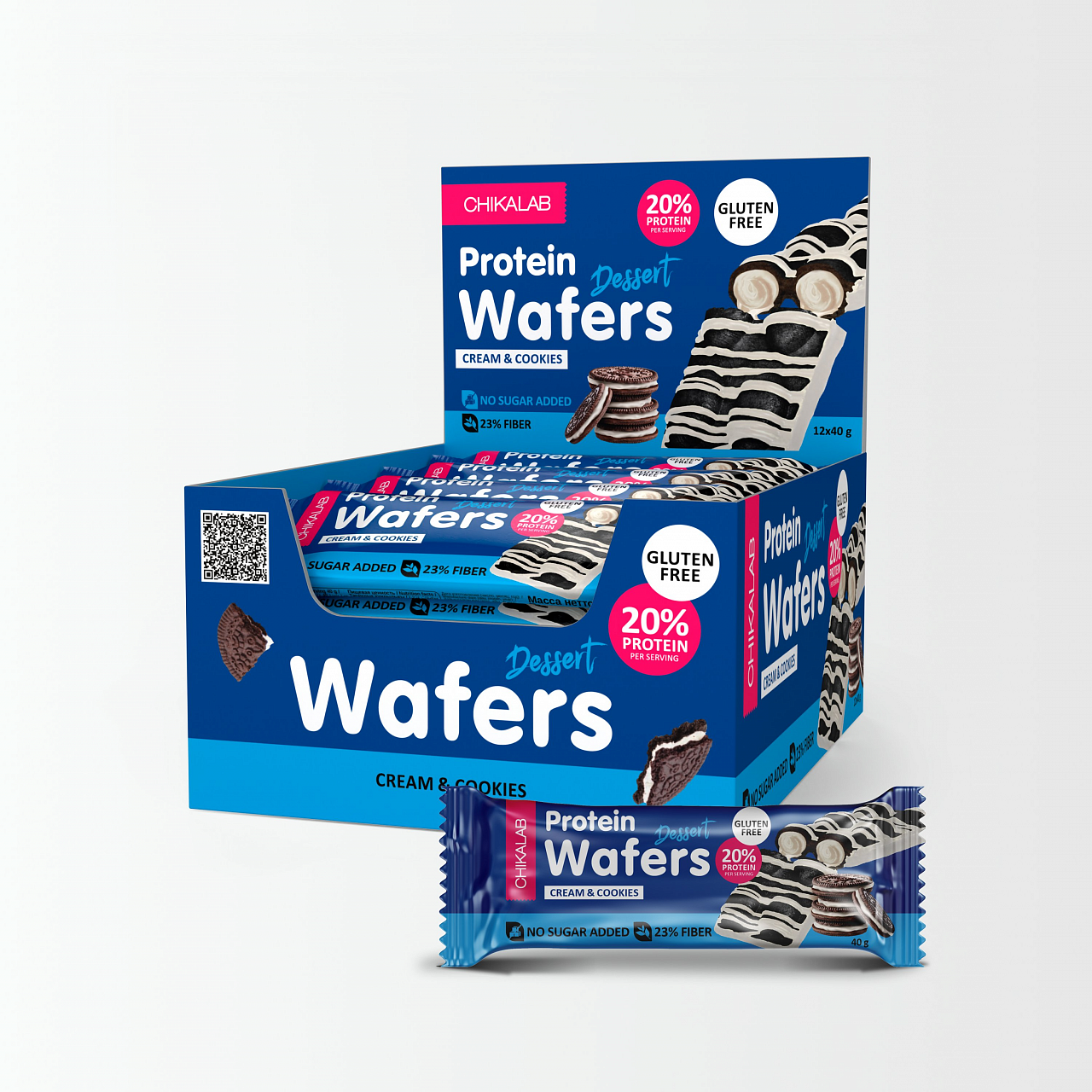 Батончик вафельный CHIKALAB-Protein Wafers (40 гр.)