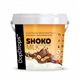 DopDrops Паста молочный шоколад и арахис "ShokoMILK Peanut Butter" (1000 гр)