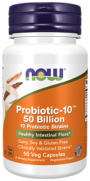 NOW Probiotic-10 50 Billion (50 капс.)