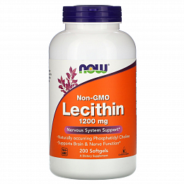 NOW Soy Lecithin 1200 mg (200 капс.)